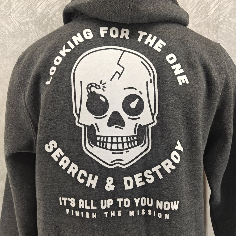 Call of Duty Skull Graphic Hoodie Dark Grey Men's Size M Gaming‎ Apparel - Picture 5 of 12
